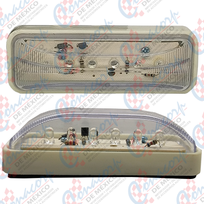 Plafón Rectangular LED con 2 Funciones (Cuartos y Estrobo)